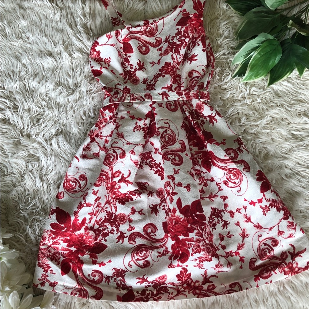 “Gabby Skye” One Shoulder Floral Dress